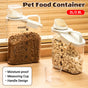 2Sizes Portable Transparent Grain Storage Jar Cat Food Rice Snack Tea Container - 2800ML