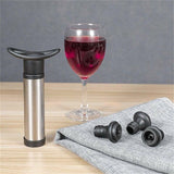 Wine Saver Vacuum Pump Sealer Preserver Set With 4 Valves Air Bottle Stoppers Au - Close-Up Angle