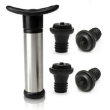 Wine Saver Vacuum Pump Sealer Preserver Set With 4 Valves Air Bottle Stoppers Au - Extra Image