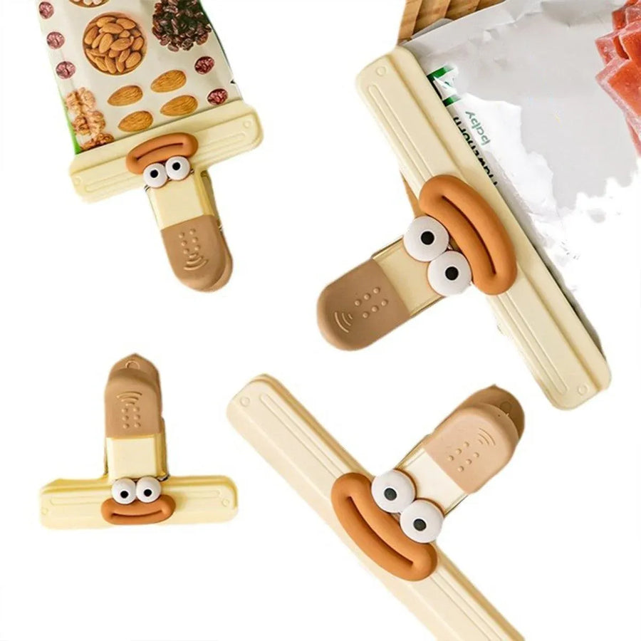 6pcs Plastic Clip Seal Food Snack Clip Sealer Bag Clips for Kitchen Storage