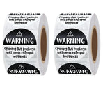 2 Rolls Gift Decoration Sealing Stickers for Wrapping Supplies Party Decorations