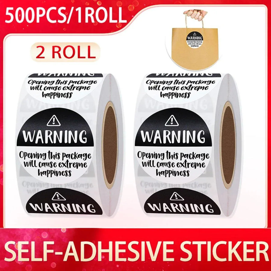 2 Rolls Gift Decoration Sealing Stickers for Wrapping Supplies Party Decorations