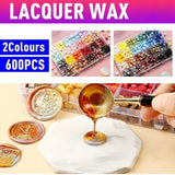 600 X Colour Sealing Wax Mix Metallic Stick Beads Stamp Seal Candle Envelope VIC - Macaron Color - Front View