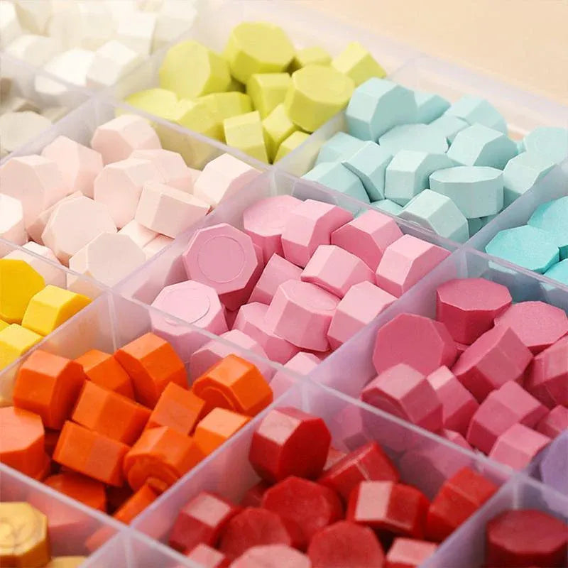 600 X Colour Sealing Wax Mix Metallic Stick Beads Stamp Seal Candle Envelope VIC - Macaron Color