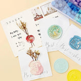 600 X Colour Sealing Wax Mix Metallic Stick Beads Stamp Seal Candle Envelope VIC - Macaron Color