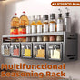 Kitchen Wall Mounted Seasoning Rack Easy Install Space Saving