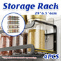 Seasoning Rack Set 4PCS Wall Mounted Spice Bottle Organizer Shelf for Kitchen