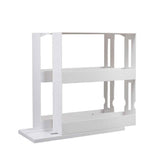 Slide Cabinet Organiser Rack Storage Pantry Kitchen Shelf Spice Jars Can Holder - Front View