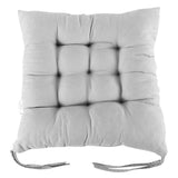 Soft Chair Cushion Pad for Indoor Outdoor Seating Square Seat Cover 35x35cm - Coffee - Front View