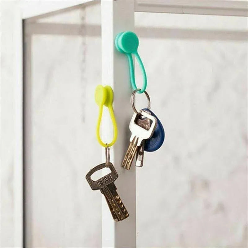 10PCS Cord Clip Organizer Reusable Cable Winder Holder for Desk and Office
