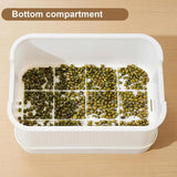 Seedling Tray Sprout Tray Soilless Hydroponic Planting Pot for Indoor Gardening - White - 45-Degree Angle