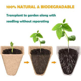15pcs Pulp Seedling Cups 12 Compartments Nursery Incubators Plant Grow Trays - Close-Up Angle