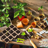 15pcs Pulp Seedling Cups 12 Compartments Nursery Incubators Plant Grow Trays - Extra Image