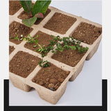 15pcs Pulp Seedling Cups 12 Compartments Nursery Incubators Plant Grow Trays - Extra Image
