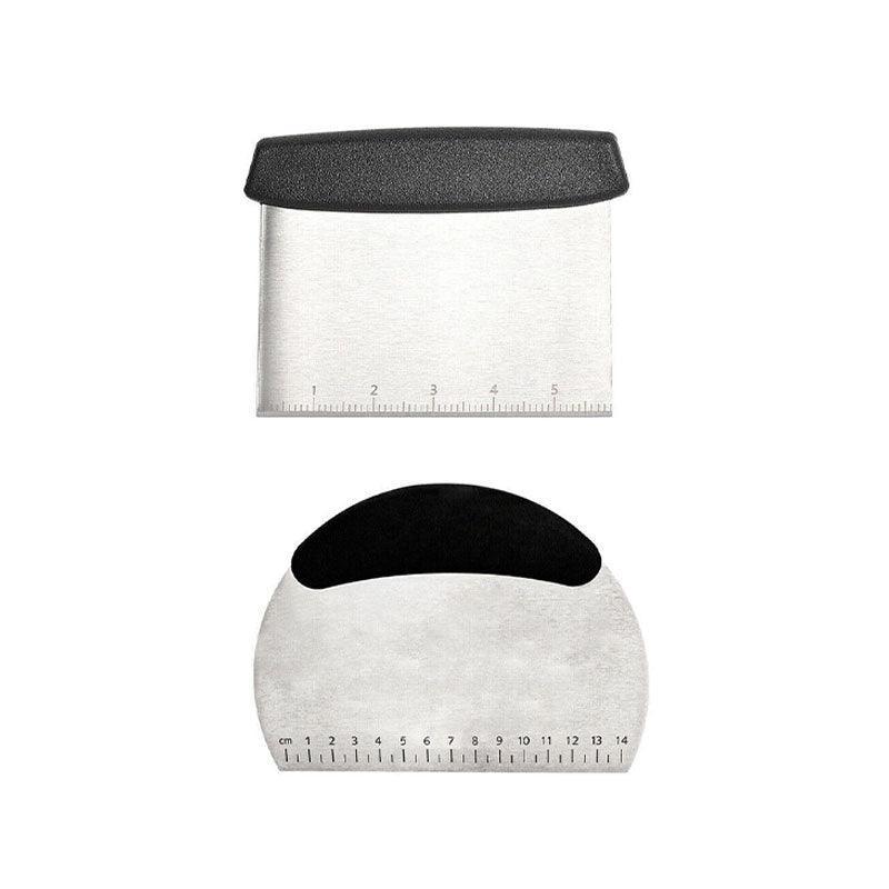 Dough Scraper Stainless Steel Bake Cake Slicer Pastry Cutter Multipurpose Bench - Semicircle