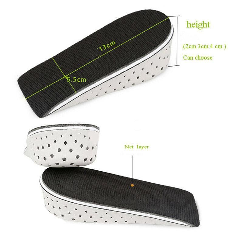 Heel Lift Insoles for Height Increase Invisible Cushion Pads for Shoes Unisex - 4CM