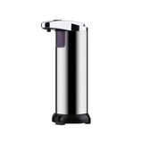Automatic Soap Liquid Dispenser Handsfree Touchless IR Sensor Hand Wash Steel - Front View