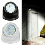 Battery Powered LED Motion Sensor Light Indoor Outdoor Wall Security 360 Degree - White - Side View