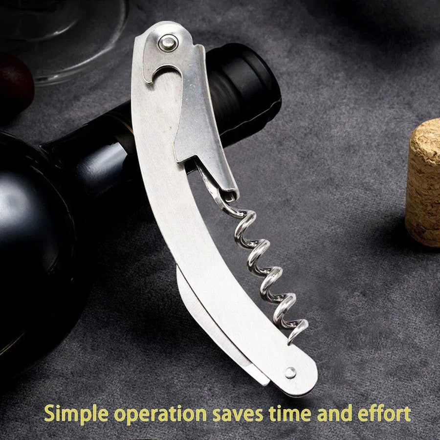 3-Piece Seahorse-Style Bottle Opener and Corkscrew Set