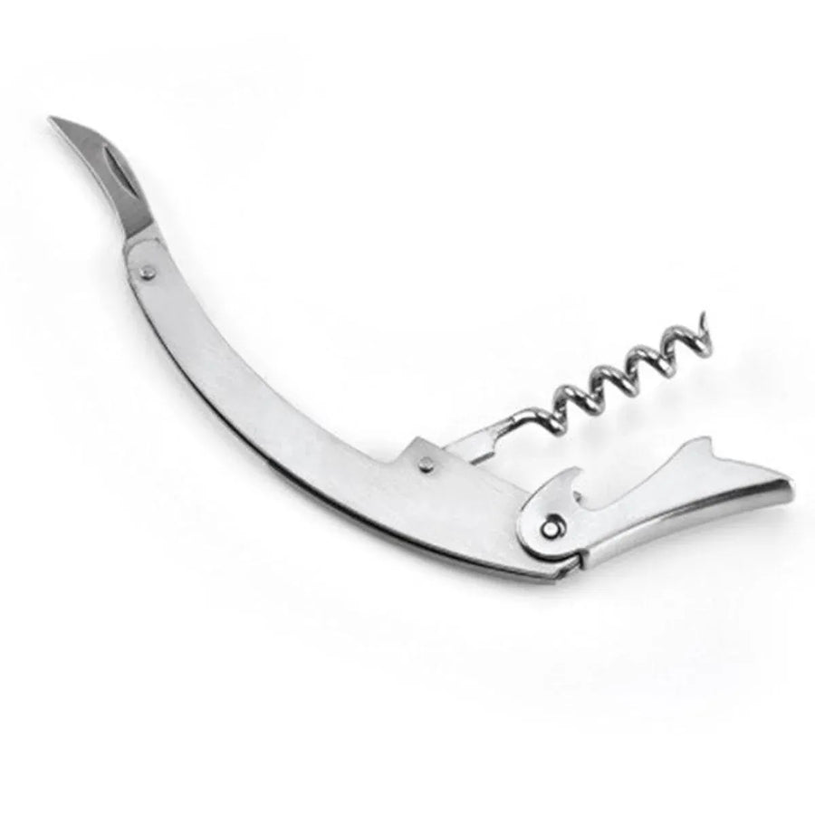 3-Piece Seahorse-Style Bottle Opener and Corkscrew Set