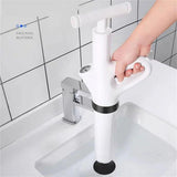 High Pressure Toilet Pipe Sewer Dredge Tool Pneumatic Suction Floor Drain Tool - Rear View