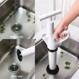 High Pressure Toilet Pipe Sewer Dredge Tool Pneumatic Suction Floor Drain Tool - Low Angle