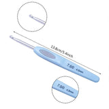 8X Rsi Sewing Tool Crochet Hooks Kit Yarn Knitting Needles Ergonomic Grip Set - Side View