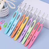 8X Rsi Sewing Tool Crochet Hooks Kit Yarn Knitting Needles Ergonomic Grip Set