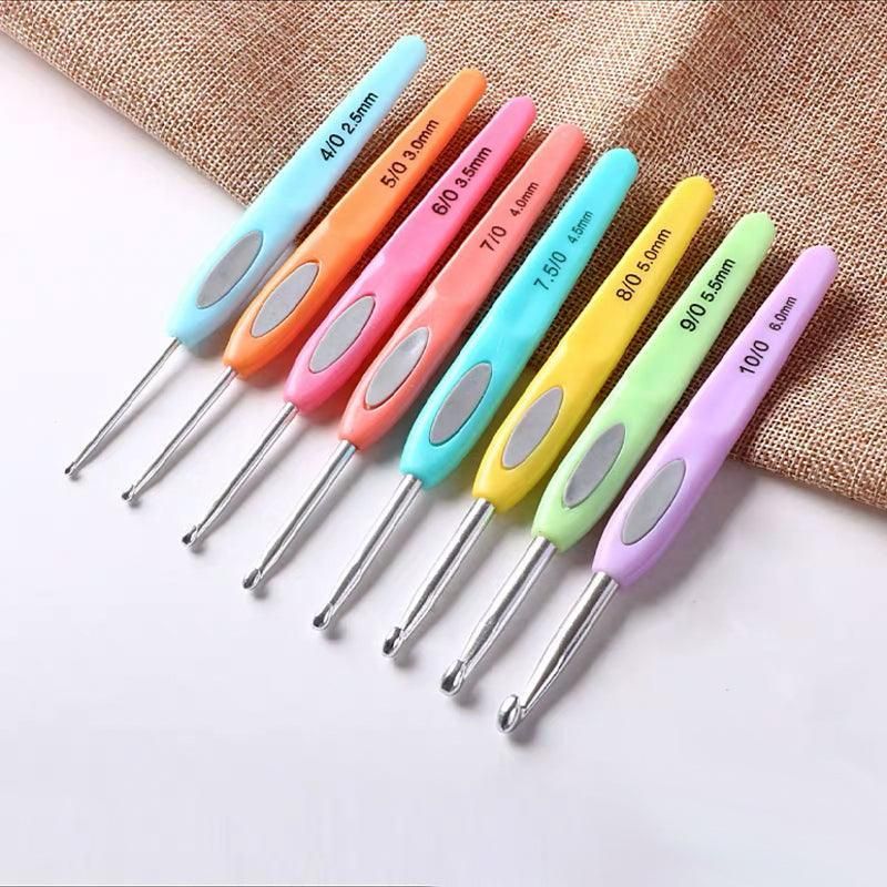 8X Rsi Sewing Tool Crochet Hooks Kit Yarn Knitting Needles Ergonomic Grip Set