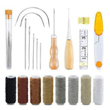 29 Pack Upholstery Repair Kit Leather Craft Tool Kit Leather Hand Sewing Needle