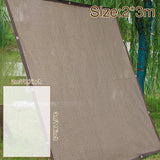 Breathable Sun Shade Sail Canopy Cover Curved Edge Patio Awning Outdoor Brown - Side View