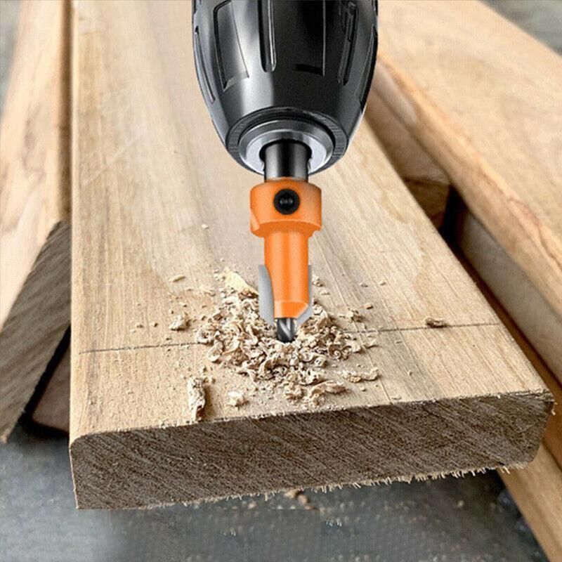Hexagon Shank Countersink Drill Bit Woodworking Screw Wood Hole Drill Bit 8Mm