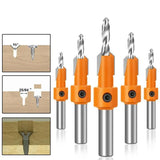 Hexagon Shank Countersink Drill Bit Woodworking Screw Wood Hole Drill Bit 8Mm - Low Angle