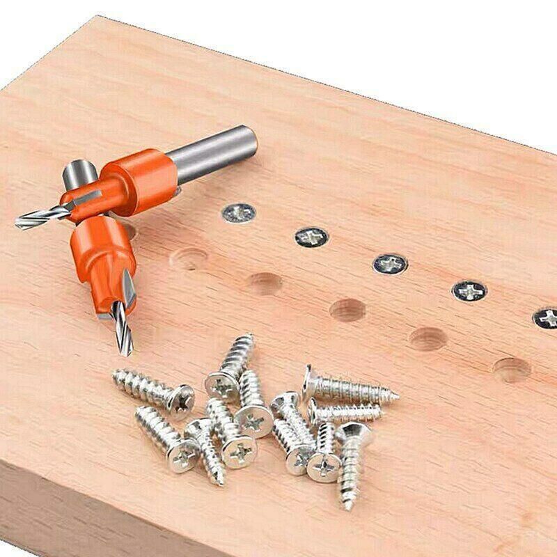 Hexagon Shank Countersink Drill Bit Woodworking Screw Wood Hole Drill Bit 8Mm