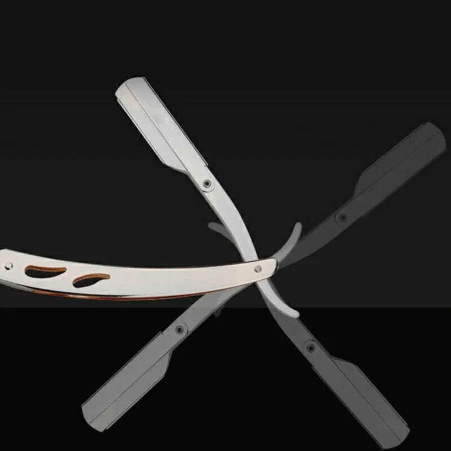Sharp Barber Salon Straight Cut Throat Shaving Razor Shavette Rasoirs with 10 Blades