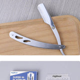Sharp Barber Salon Straight Cut Throat Shaving Razor Shavette Rasoirs with 10 Blades - Extra Image