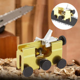 Portable Manual Saw Chain Sharpener Jig Tool for Blade Edge Filing - Close-Up Angle