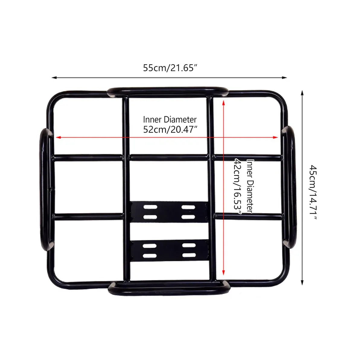 Metal Delivery Bag Rack Ebike Motorcycle Bicycle Food Rider Mount Support Frame
