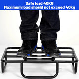 Metal Delivery Bag Rack Ebike Motorcycle Bicycle Food Rider Mount Support Frame - Top-Down View