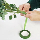 2PCS Green Floral Tape for DIY Craft Flower Wrapping and Bouquet Stems 240cm - Close-Up Angle