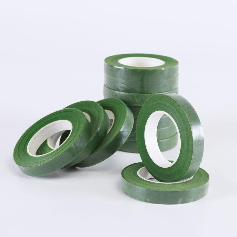 2PCS Green Floral Tape for DIY Craft Flower Wrapping and Bouquet Stems 240cm