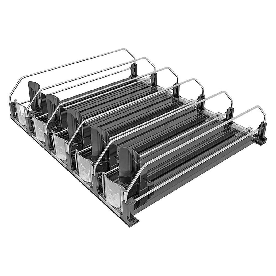 5-Piece Beverage Pusher Lane Set for Fridge and Retail Shelves