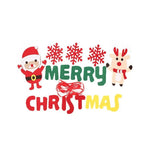 Merry Christmas Banner Felt Santa Reindeer Garland Hanging Decoration 2.8M