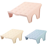 5pcs Double Layer Shoe Rack Simple Storage Organizer Space Saving Shoe Holder - Pink - Front View