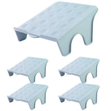 5pcs Double Layer Shoe Rack Simple Storage Organizer Space Saving Shoe Holder - Pink - Close-Up Angle