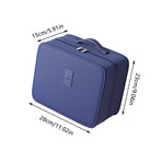 Double Layer Dustproof Shoe Bag Travel Storage Organiser 28 x 23 x 15cm - Black