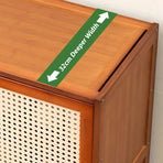 1-Piece Brown Shoe Storage Cabinet, 60 x 32 x 73 cm