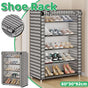 1-Piece Covered Multi-Tier Shoe Storage Rack
