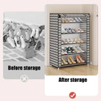 1-Piece Covered Multi-Tier Shoe Storage Rack