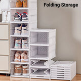 Easy Assemble Shoe Box Foldable Rack 3/6 Layers Storage Transparent Drawers - 3-Tier - Extra Image